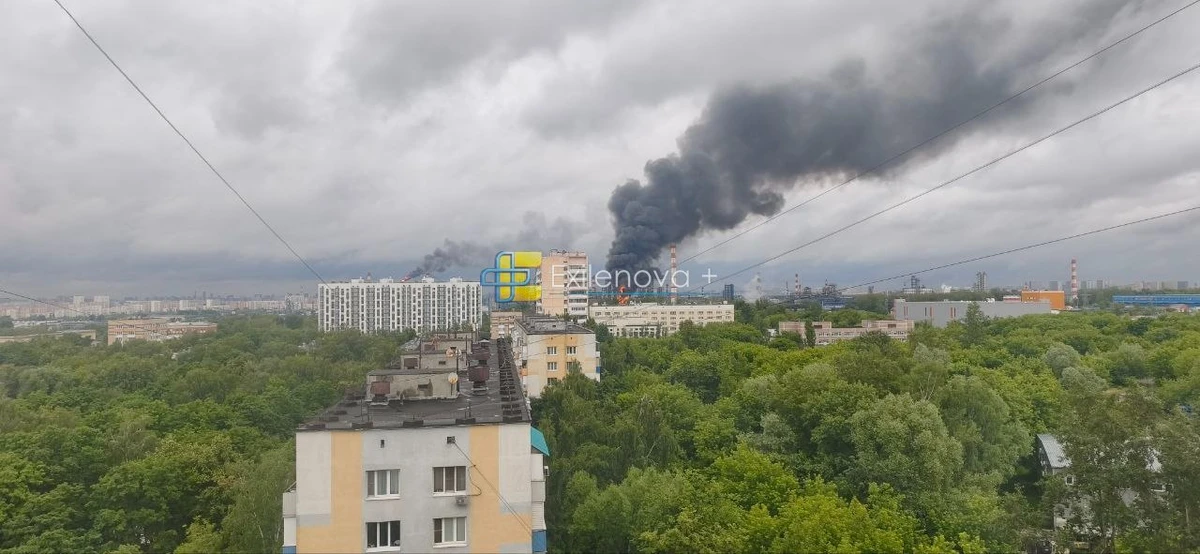 A column of smoke