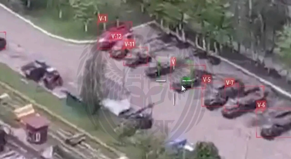 The algorithm automatically detects and identifies targets in the image