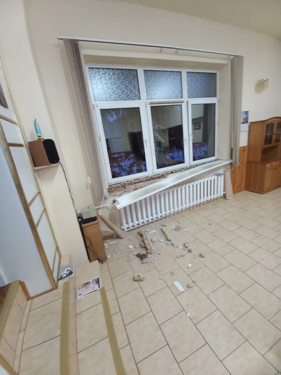 The aftermath of the attack.