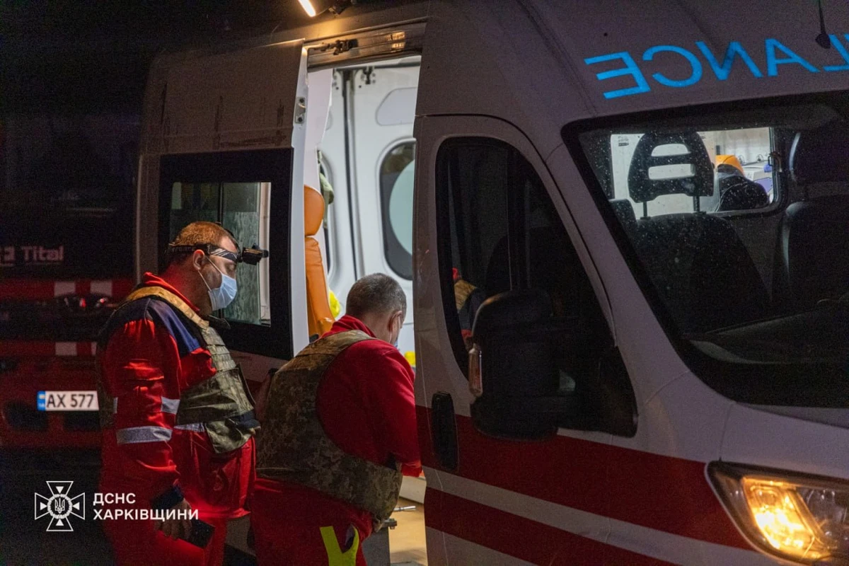 Medics at the scene.