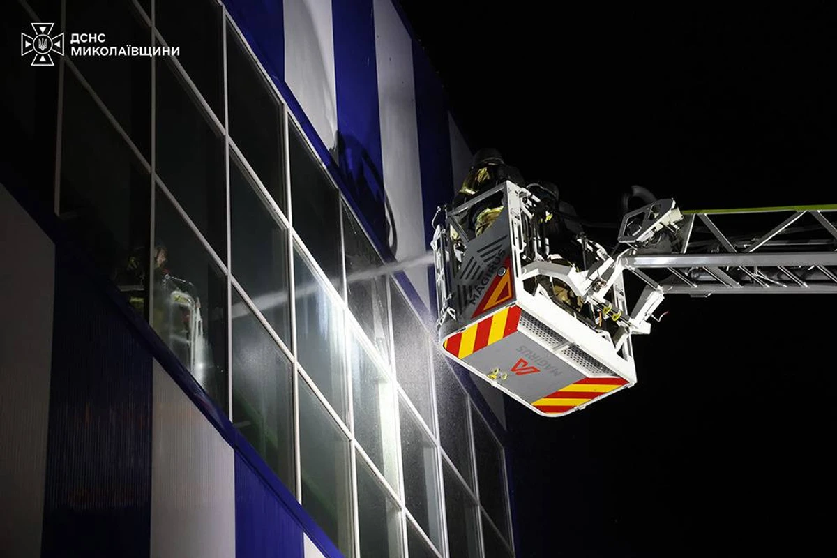 Firefighters working