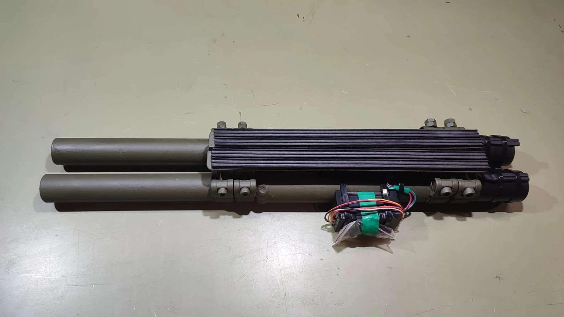 The Sting system for hunting DJI Mavic drones and damaging electronic warfare antennas.