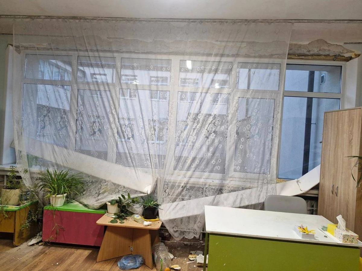 The site of the Russian attack.