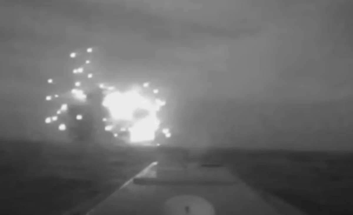 During the operation on the Syvash drilling rig, maritime drones were used.