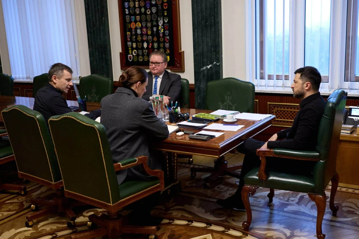 Нарада в кабінеті президента Володимира Зеленського після відставки Андрія Єрмака