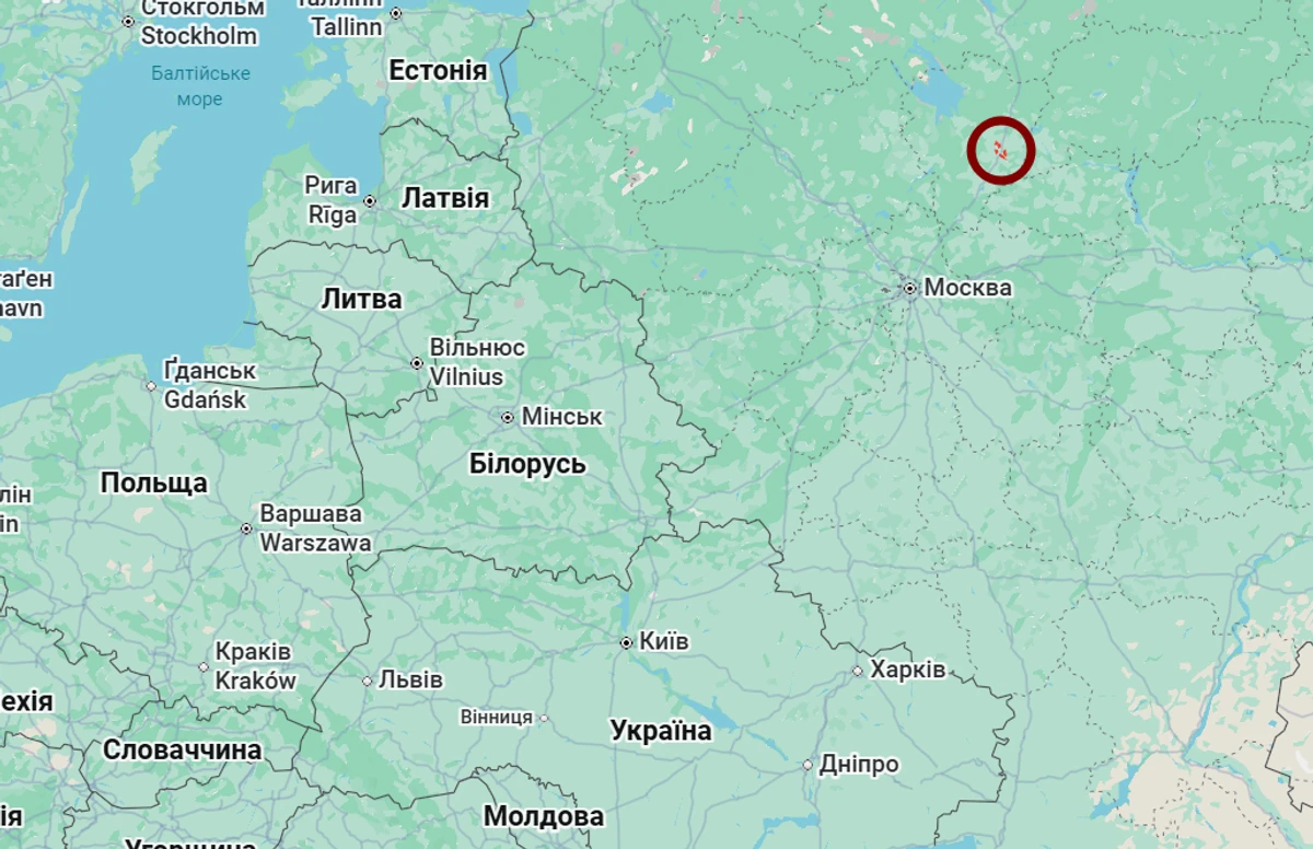 Ярославль на карте Google