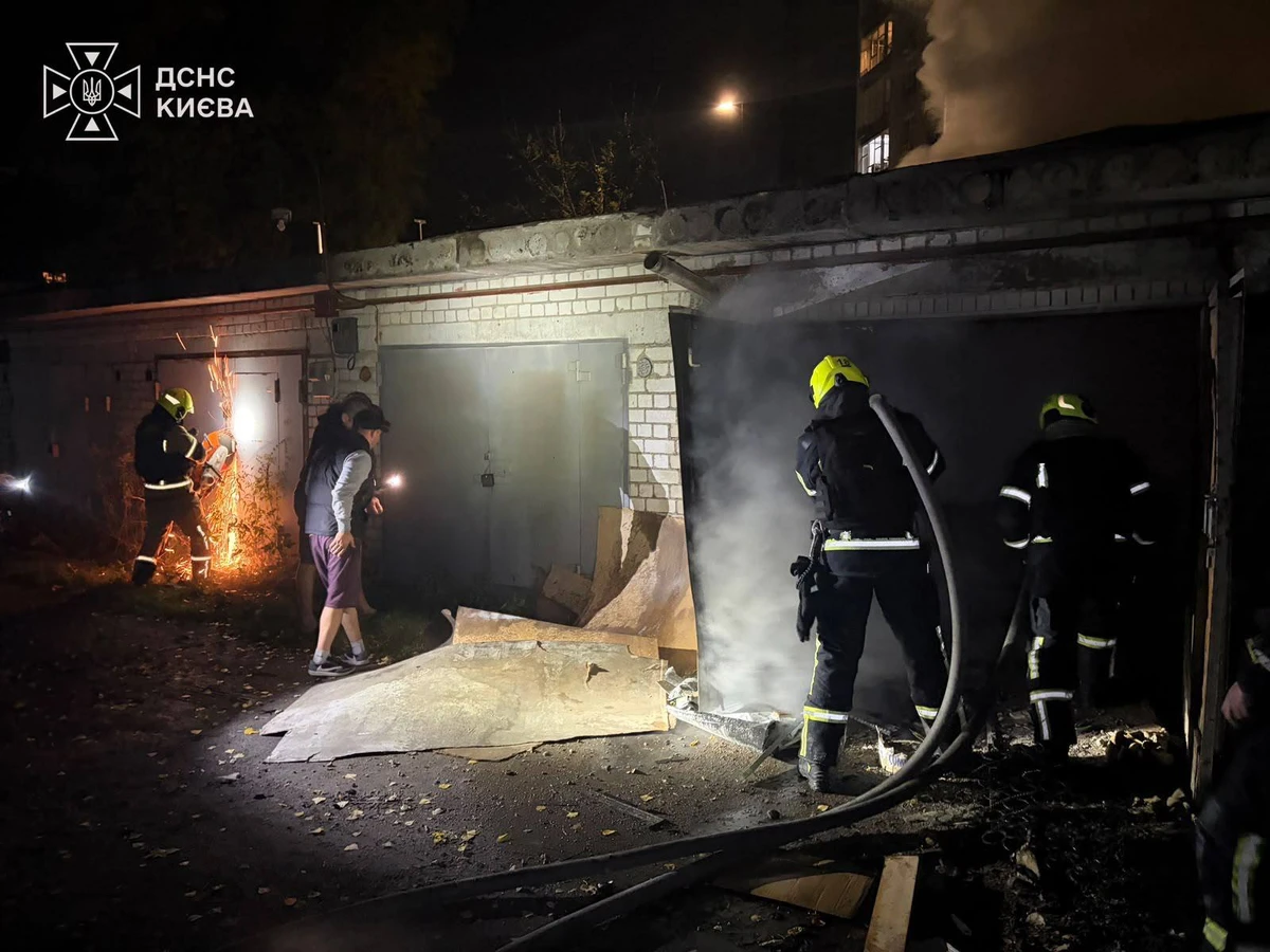 Firefighters working