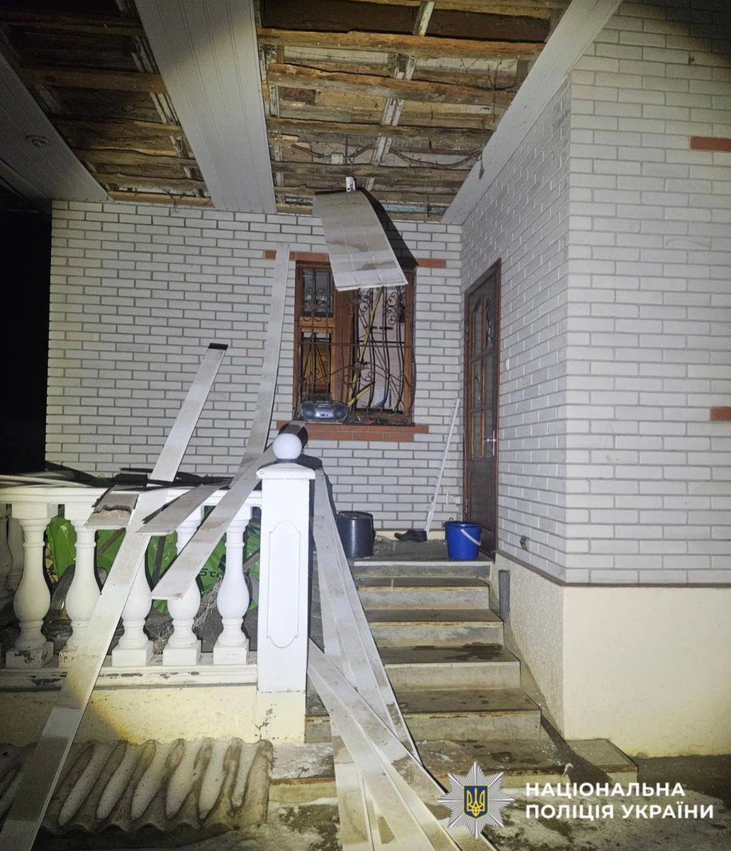 The aftermath of a Russian attack on Kyiv Oblast