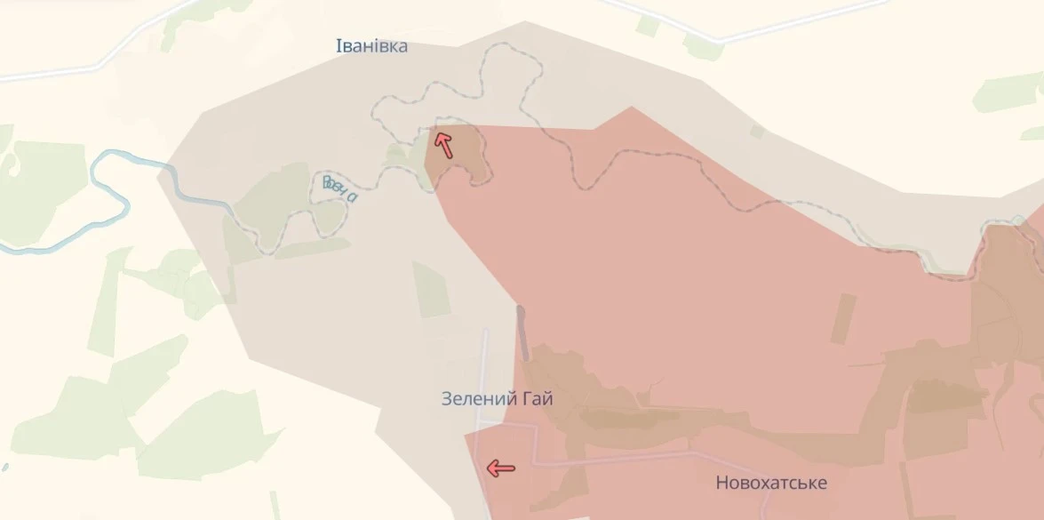 The situation in Ivanovka as of November 28, DeepState