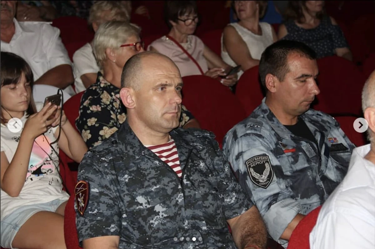 Дмитро Садовник під час урочистостей в окупованому Криму. 2019 рік