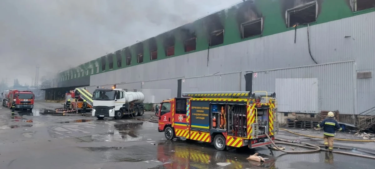 Aftermath of Russian attack.