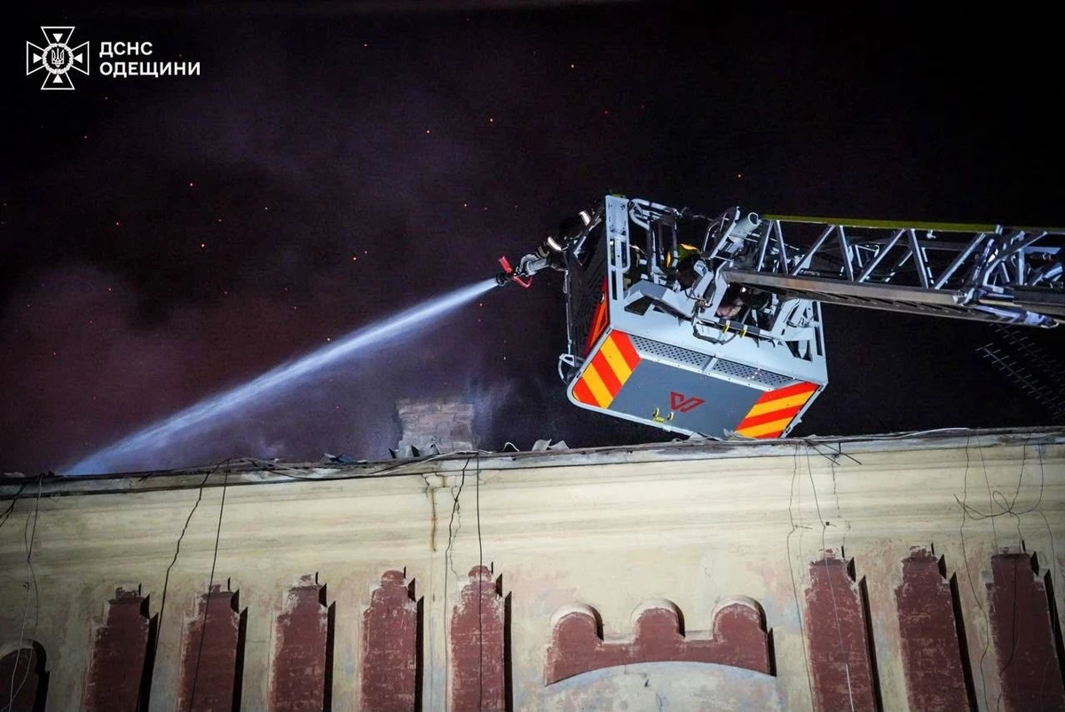 A firefighter working at the scene