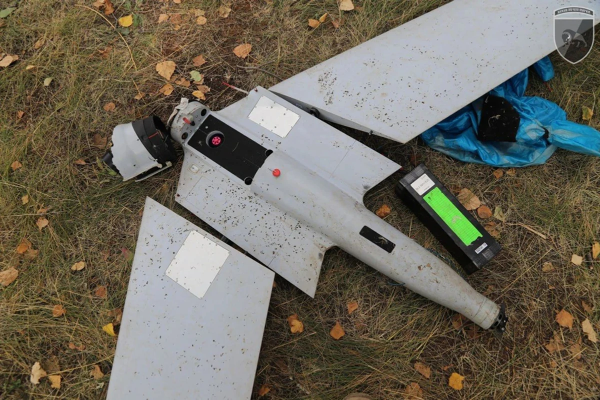 A Zala UAV shot down by the Ukrainian military.
