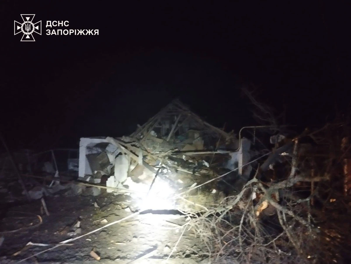 Damage recorded at the scene