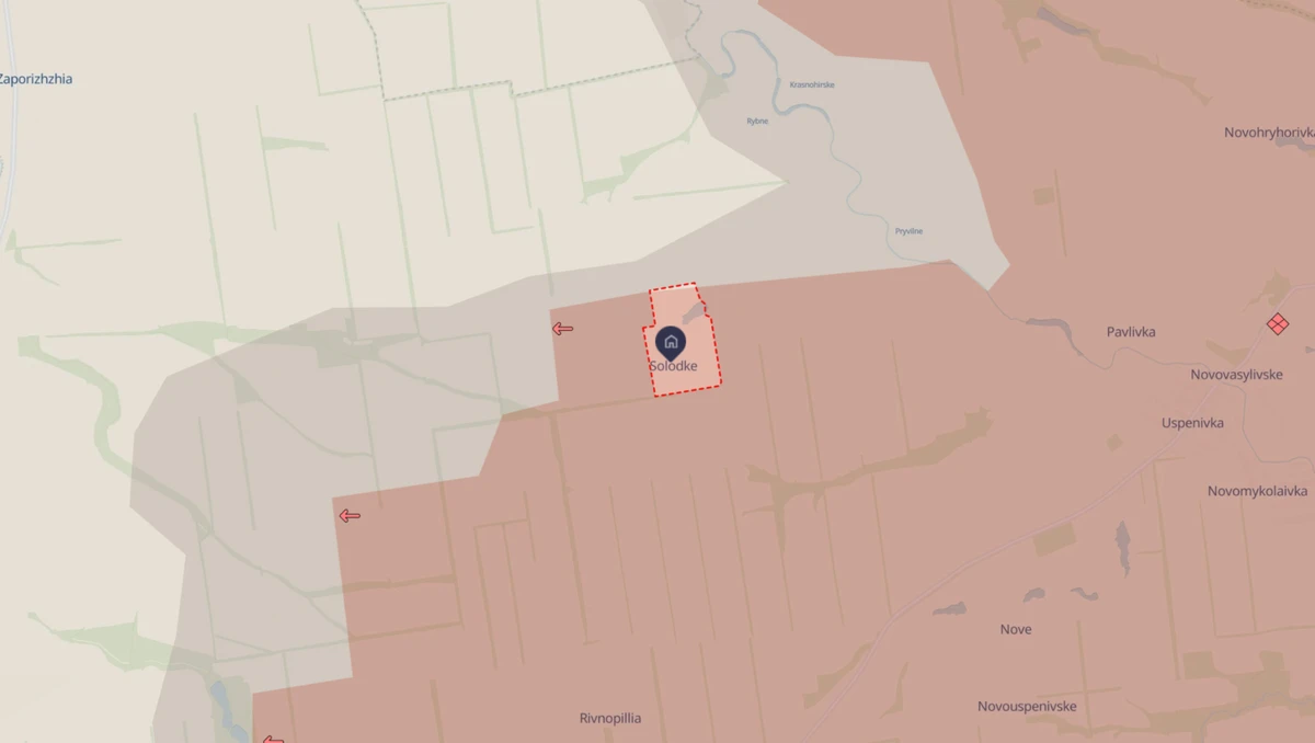 Solodke on the DeepState map