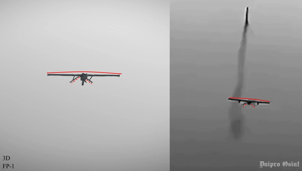FP-2 drone with rockets during a flight over Crimea