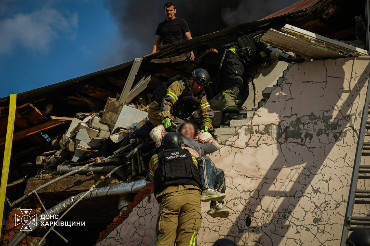 The rescue operation. Photo: State Emergency Service of Ukraine