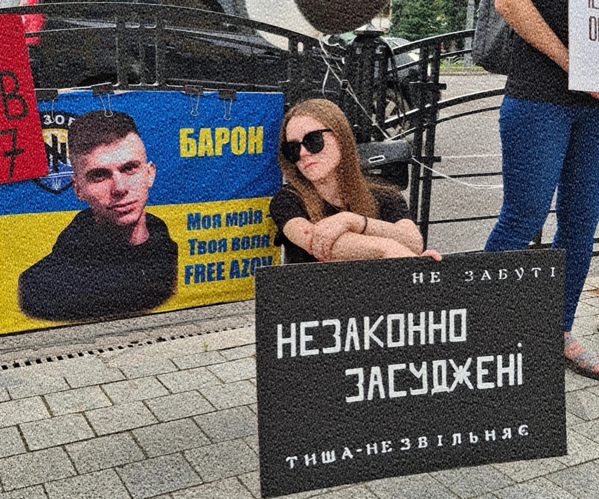 Анюта на акції про звільнення полонених / фото надане УП.Ранок