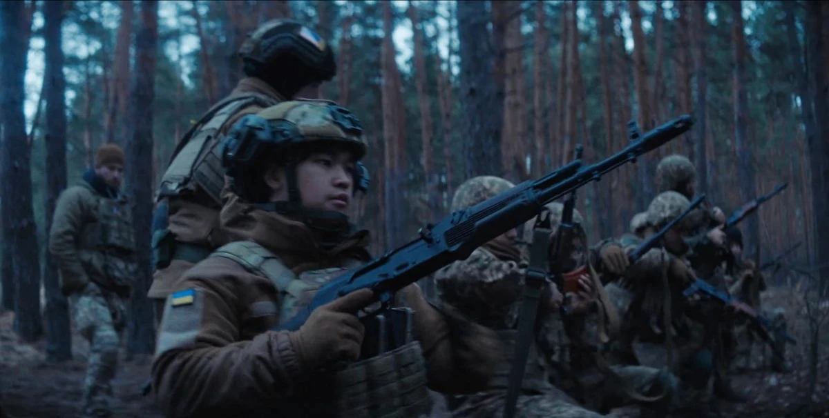 A still from the music video