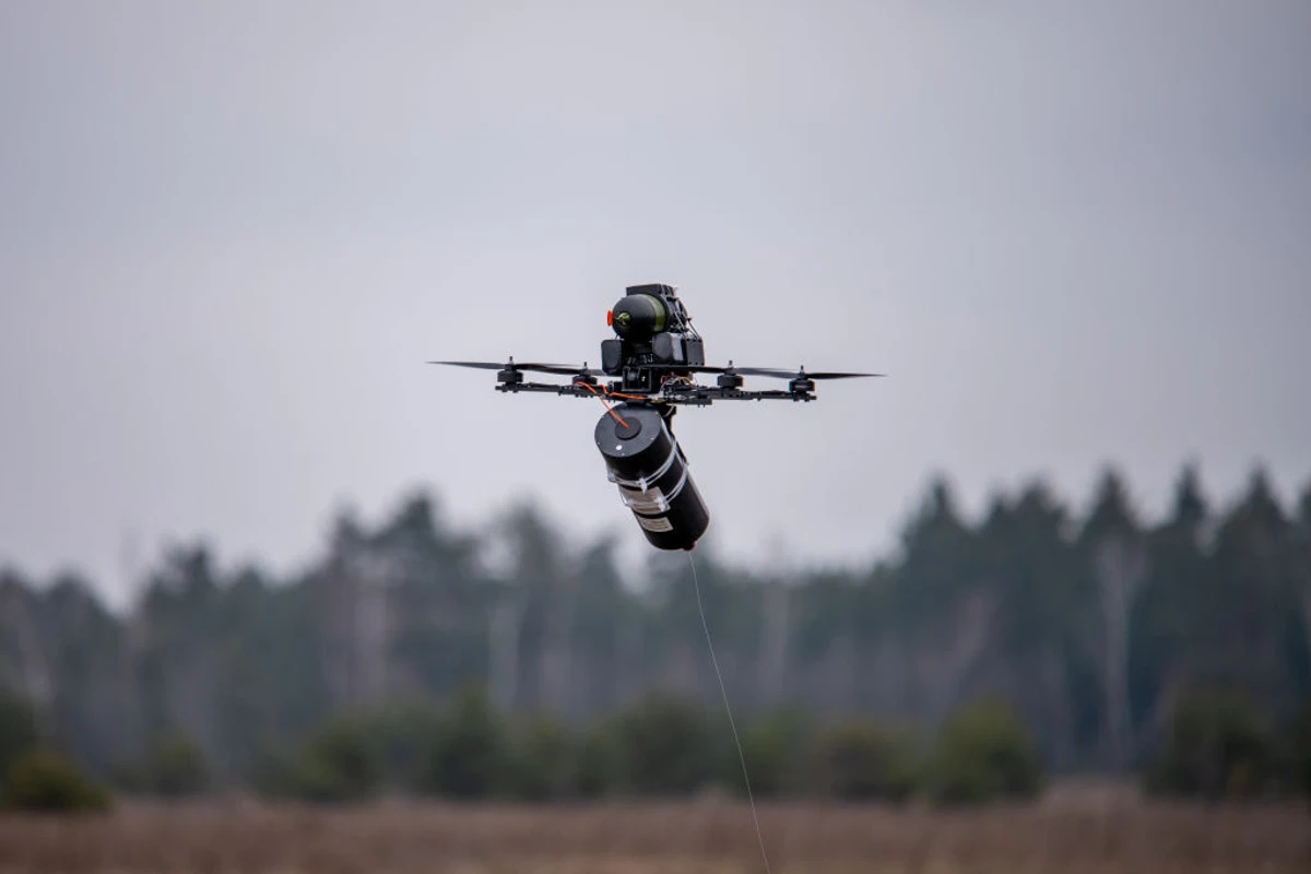A fibre-optic drone.