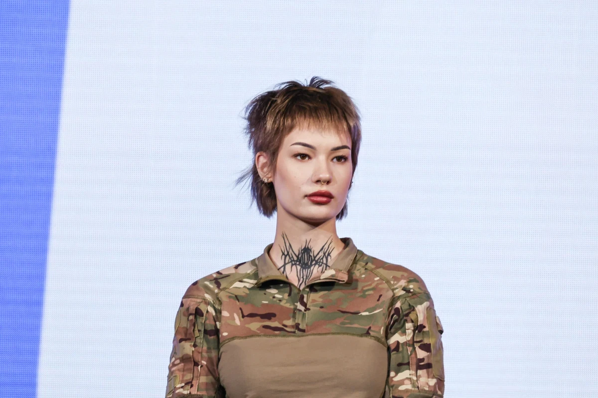 Yevа Yunha Smyrnova has been at the front since the age of 17