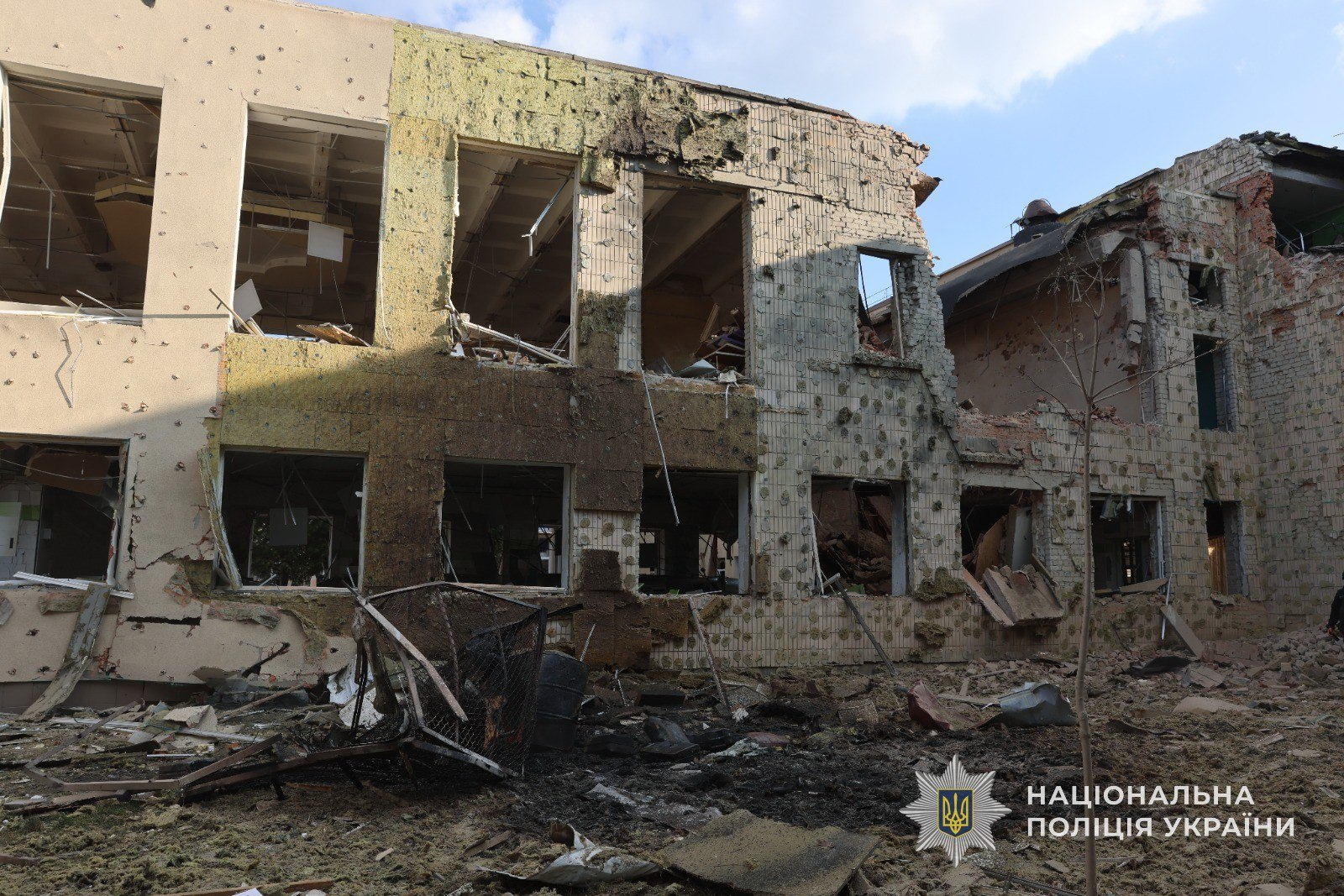 The aftermath of the Russian attack Photo: National Police of Ukraine