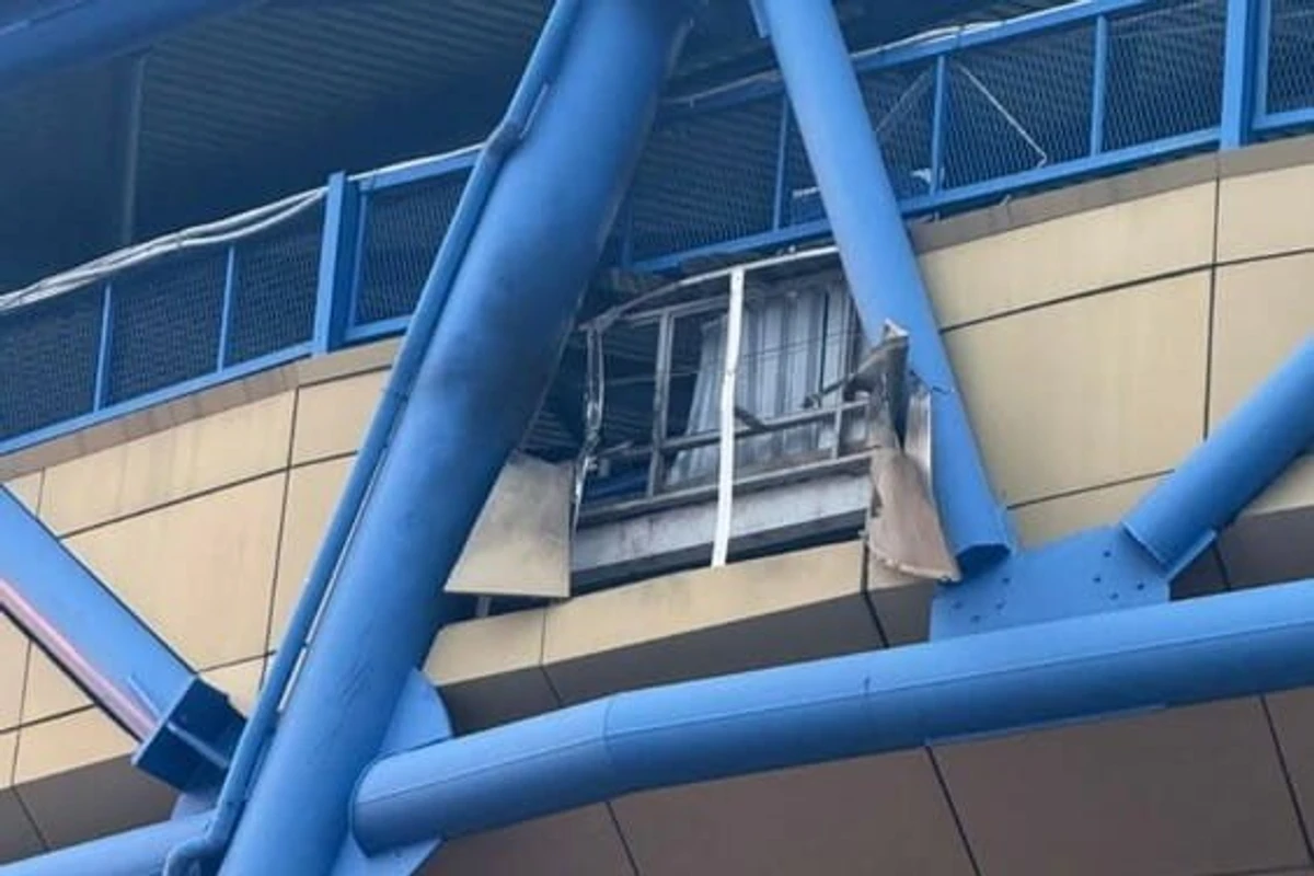 Damage to Metalist Stadium