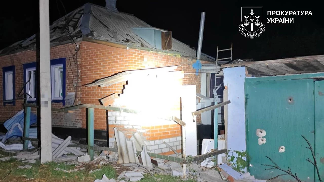 The aftermath of the Russian attack on Lozova.