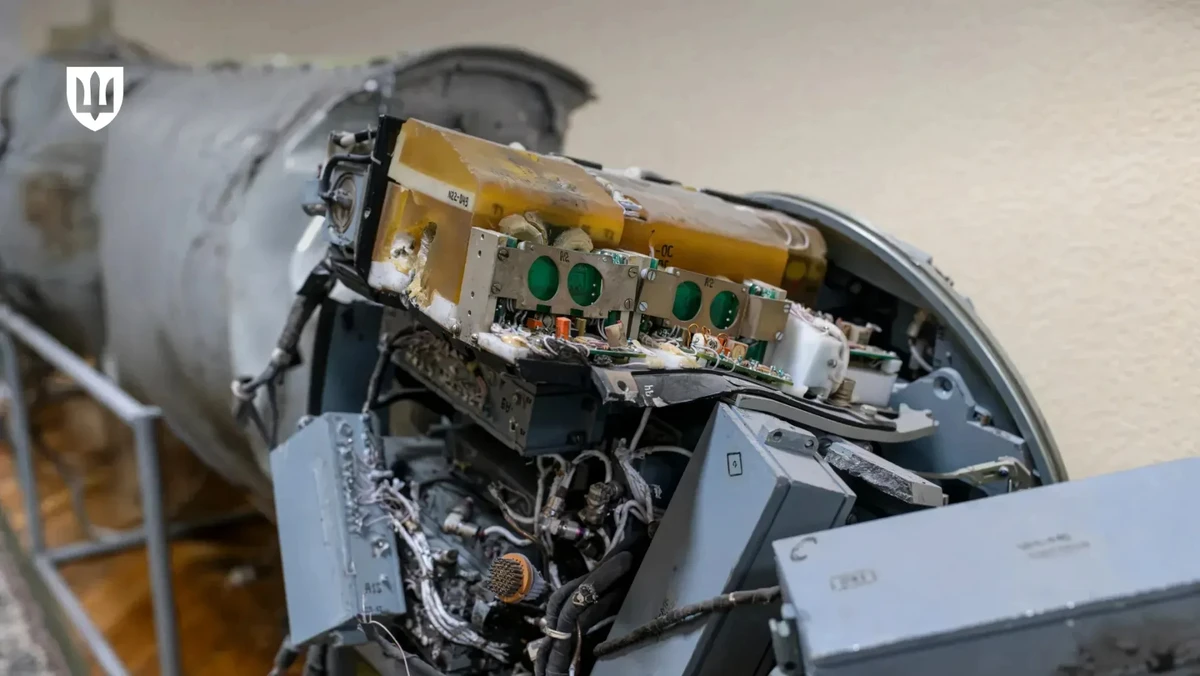 Components of a downed Kalibr missile