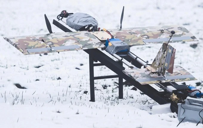 The Blyskavka attack drone from the Ukrainian company Vyriy.