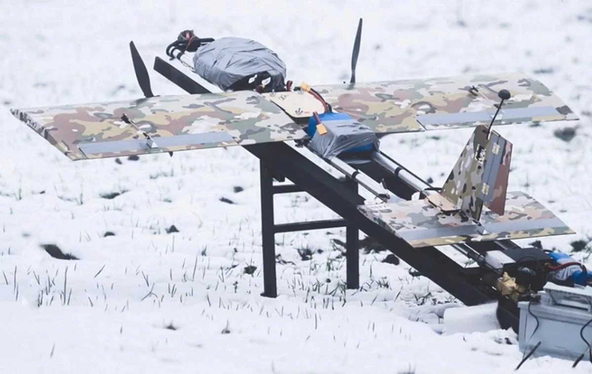 The Blyskavka attack drone from the Ukrainian company Vyriy.