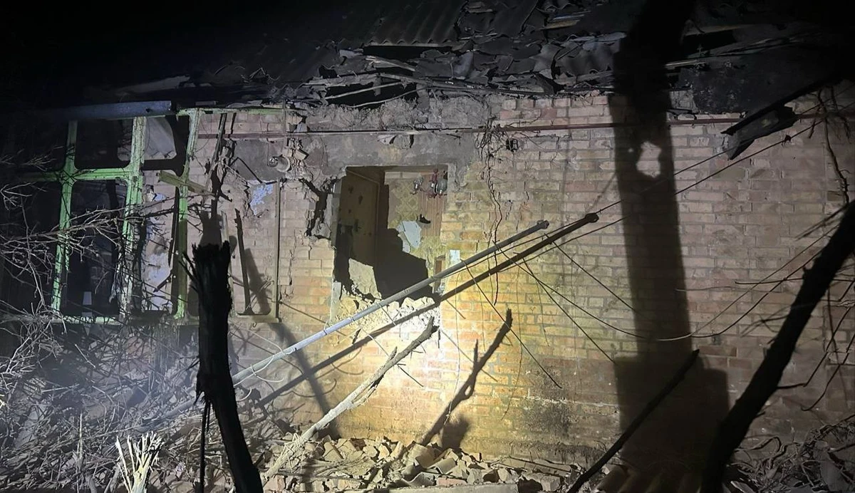 Наслідки російської атаки у Дніпропетровській області. Фото з Telegram Владислава Гайваненка