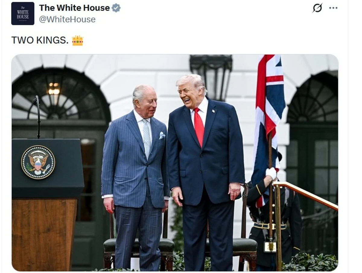 скриншот допису Білого дому в мережі Х