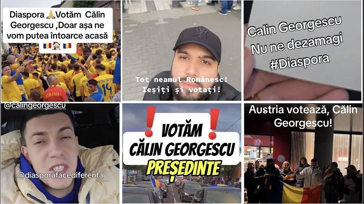 Campaign in support of Georgescu on TikTok