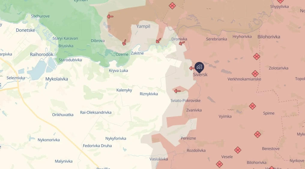 DeepState map as of 22 December.