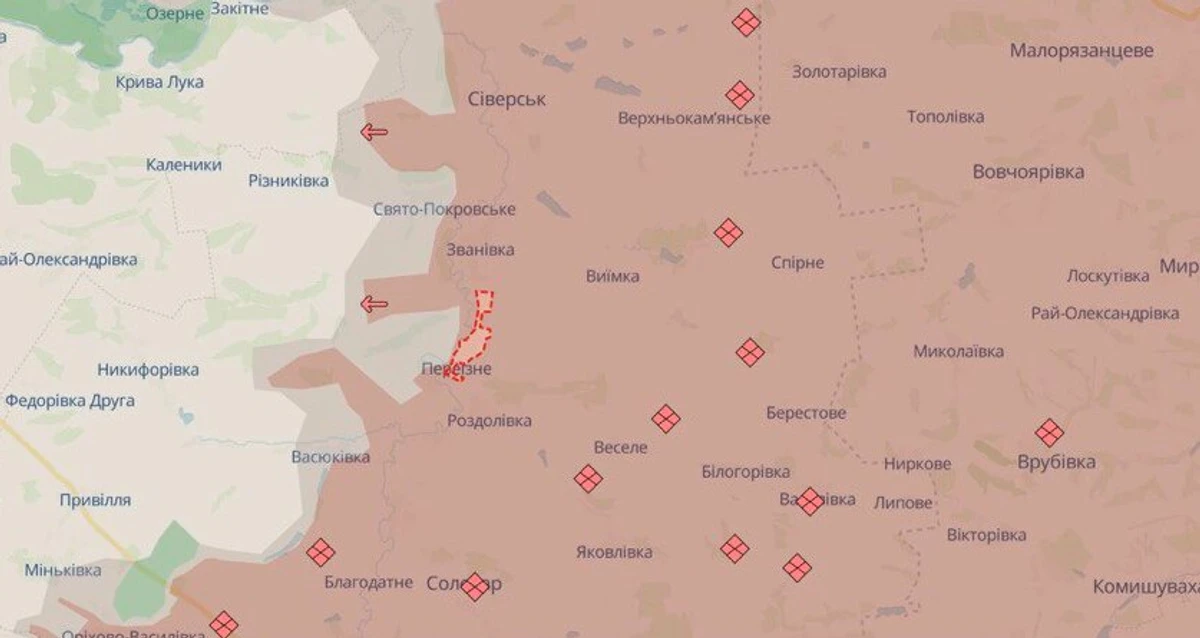 Переїзне на мапі DeepState