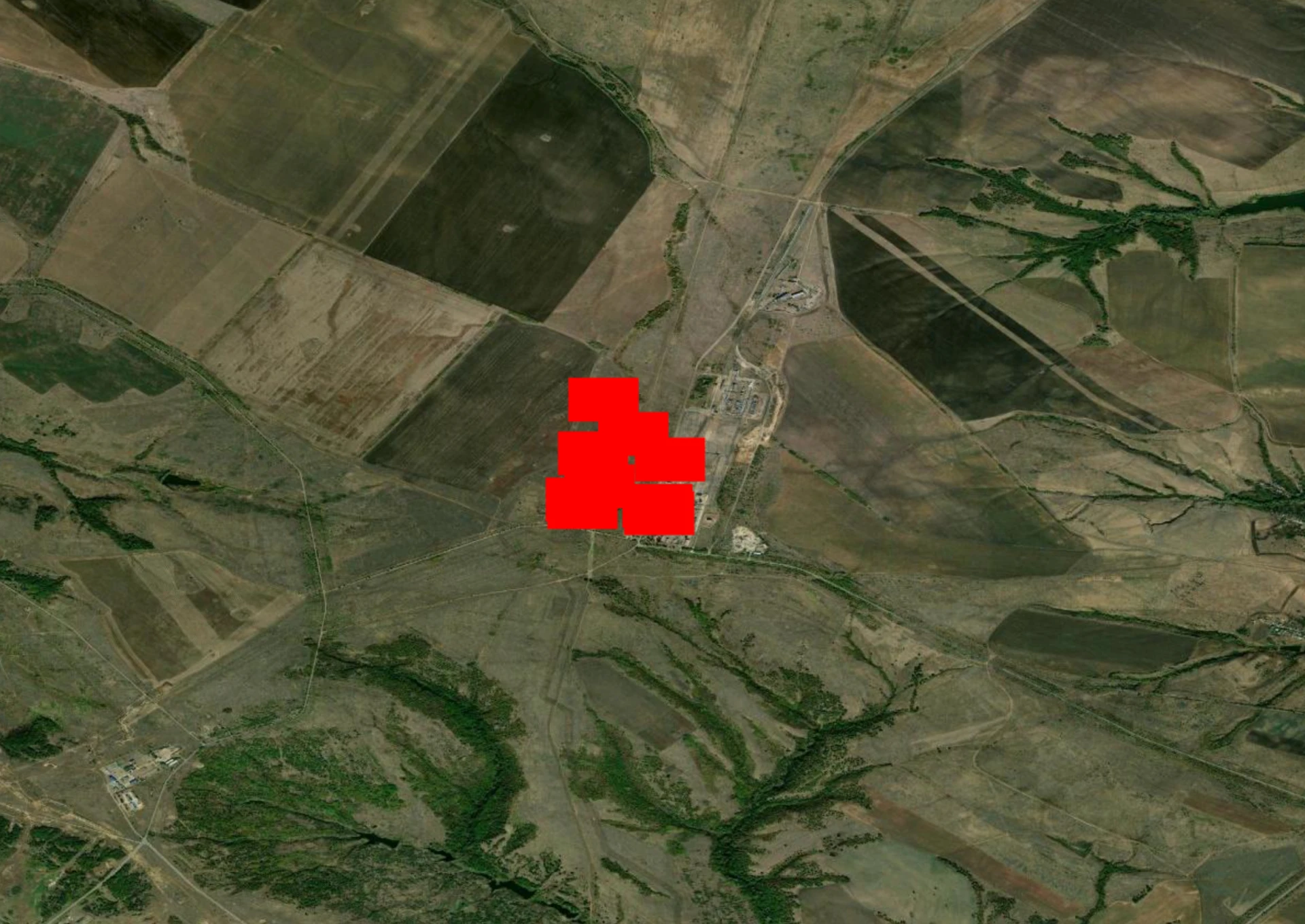 Satellite images from NASA confirming fire at the scene