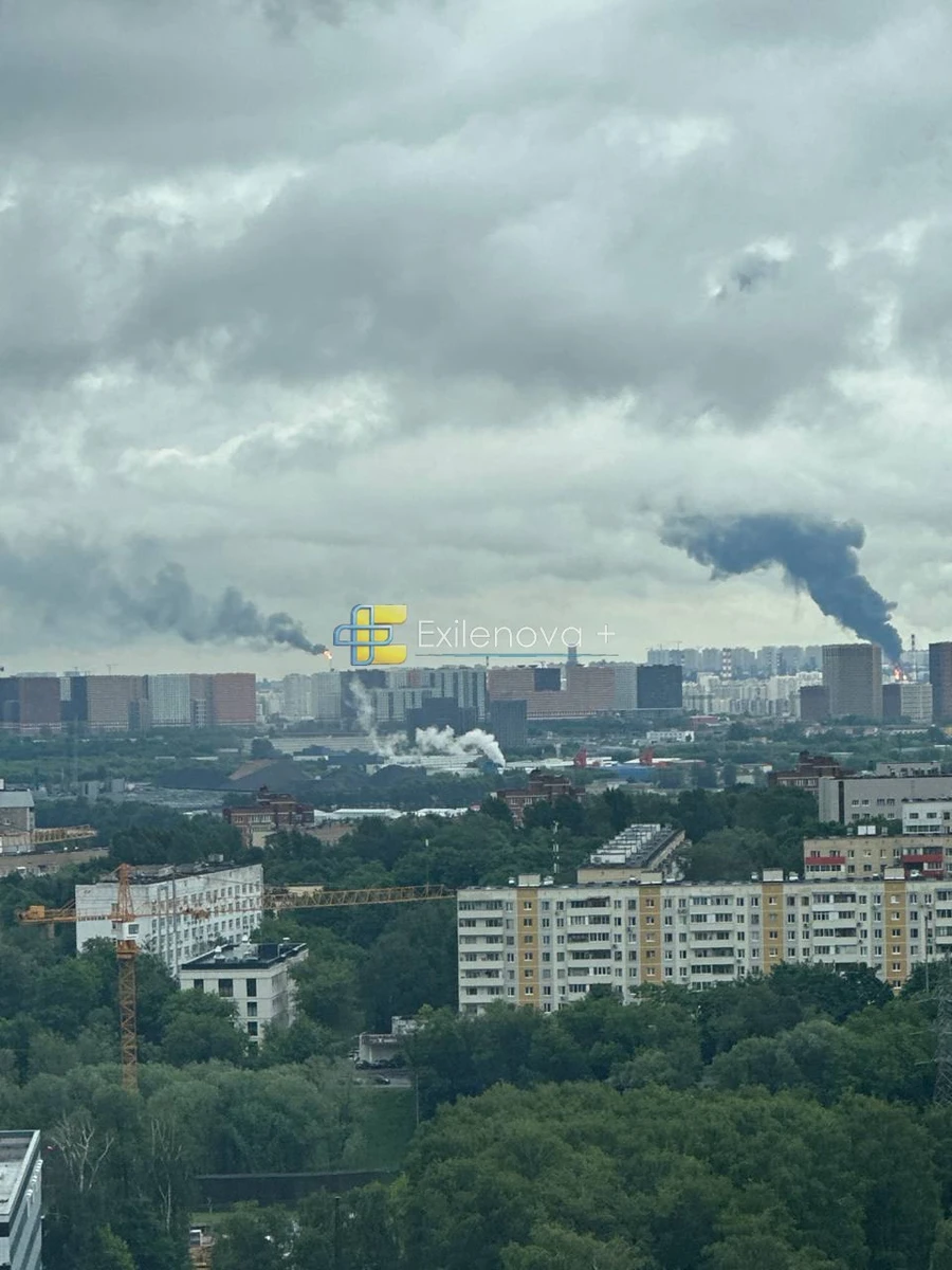 A column of smoke