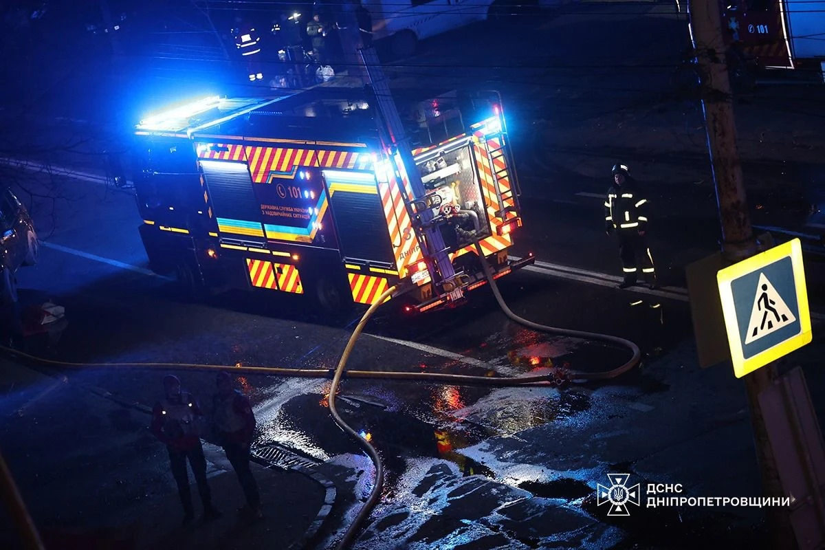 First responders deal with the aftermath of the attack.