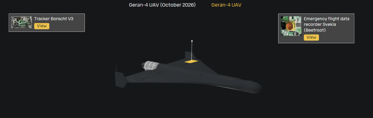 3D model of a new version of Russian Geran-4 Photos: War&Sanctions