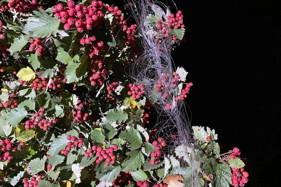 A Russian drone in Kramatorsk