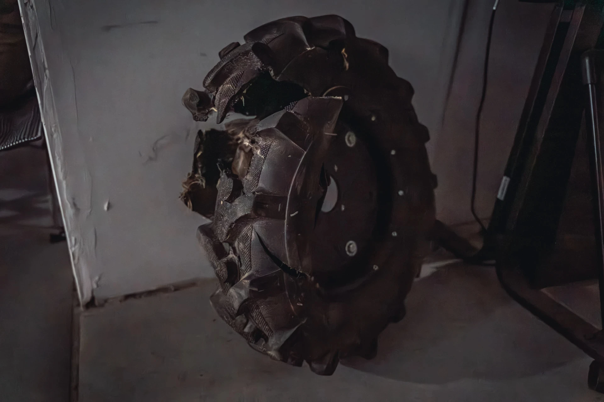 Maul’s torn wheel at the control point