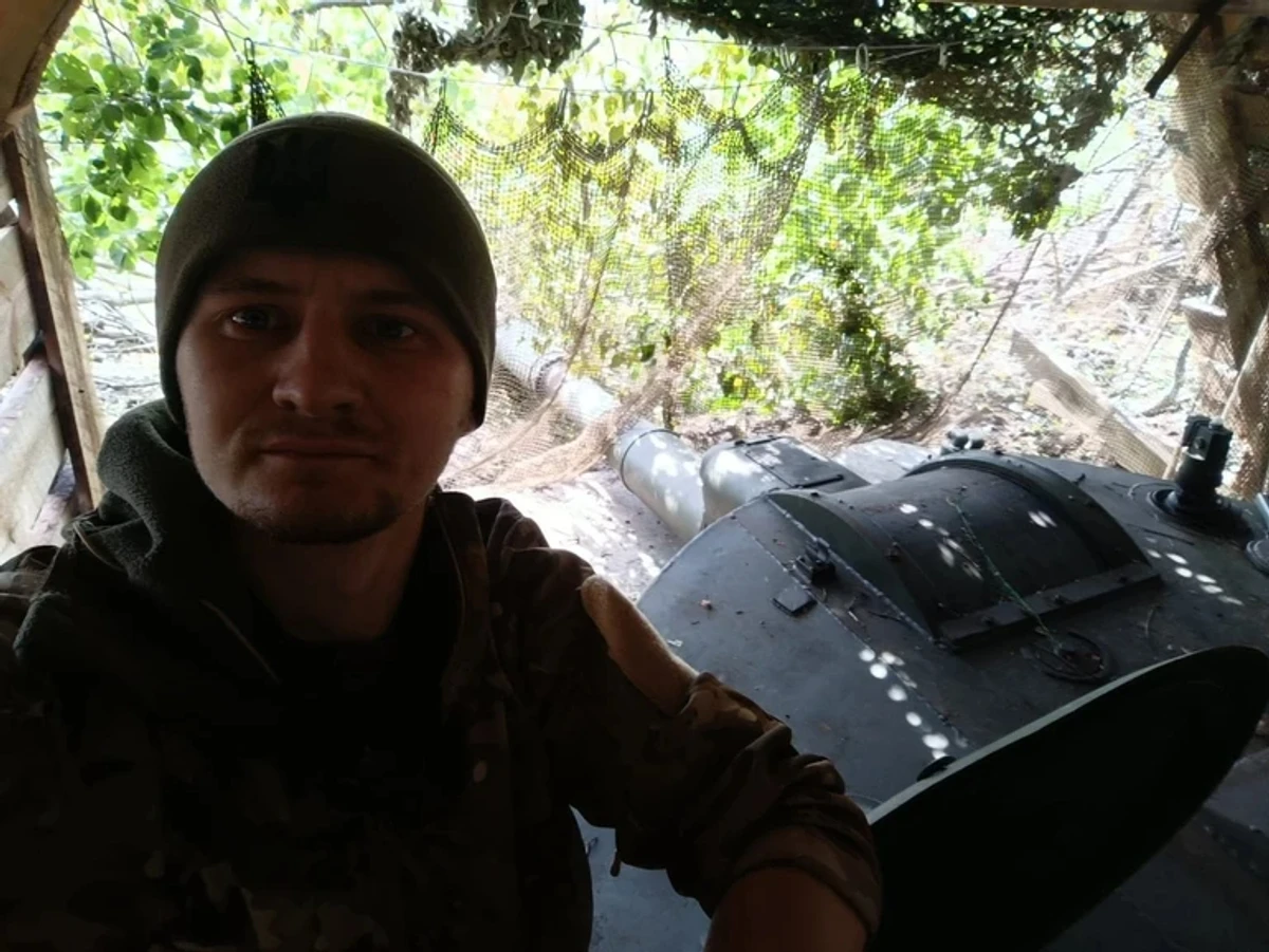 With his gun – a 2S1 self-propelled artillery system