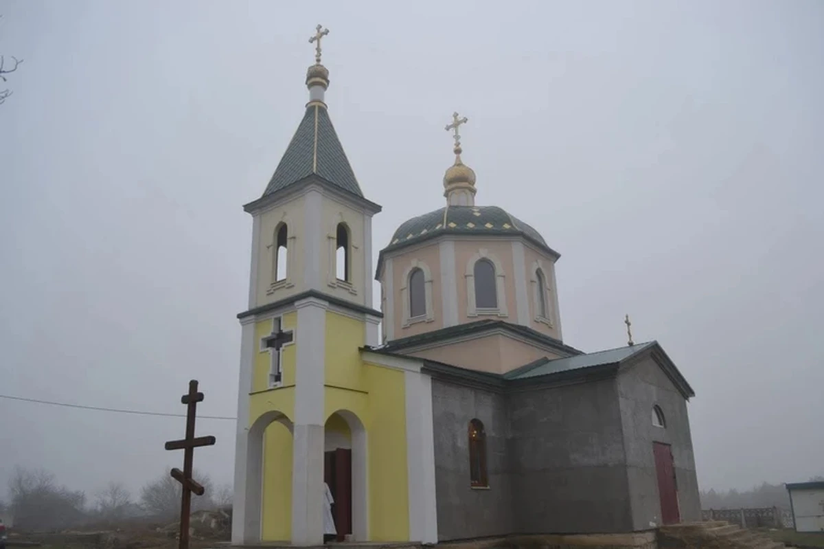 The church before it was destroyed