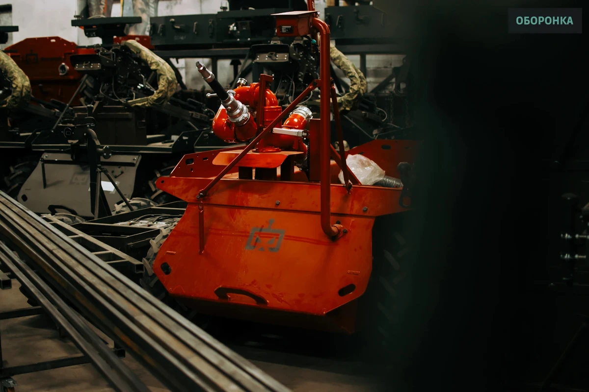 A Zmii Firefighter robot awaiting dispatch to the customer