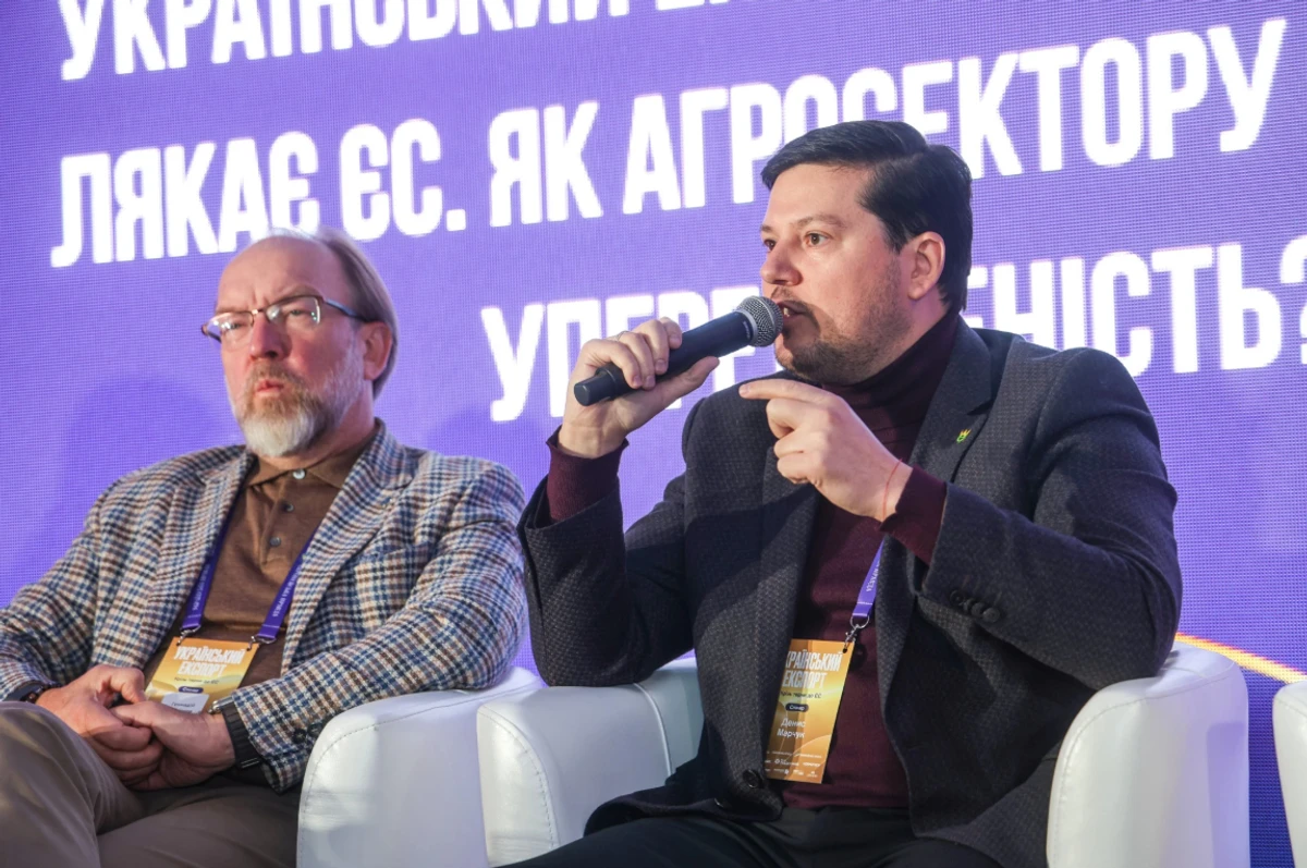 Hennadii Chyzhykov, President of the Ukrainian Chamber of Commerce and Industry, and Denys Marchuk, Deputy Head of the All-Ukrainian Agrarian Council