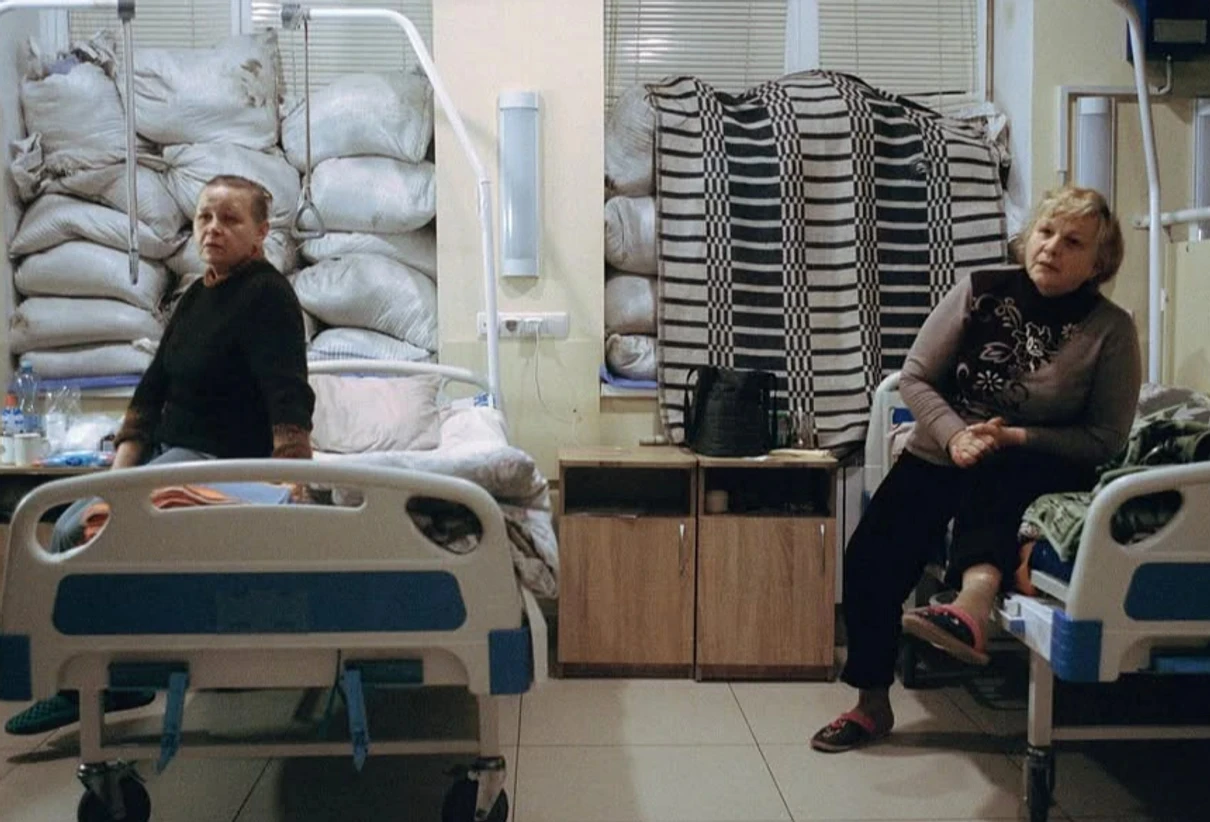 A hospital in the frontline city