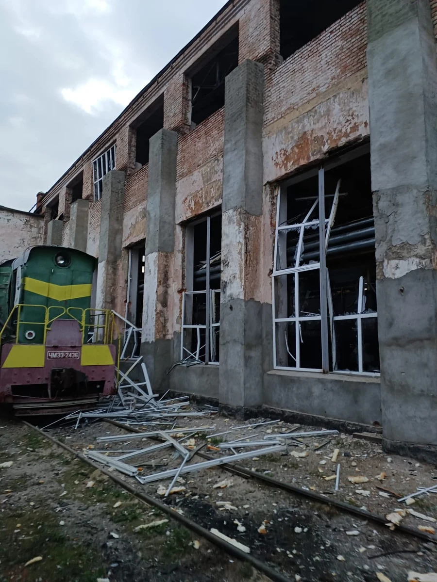 Aftermath of the Russian attack. Photo: Kuleba on Facebook