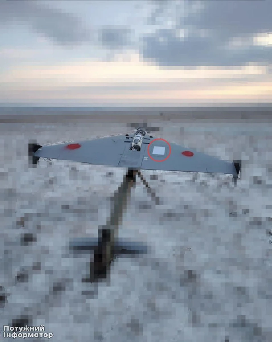 A Russian BM-35 drone equipped with a Starlink terminal