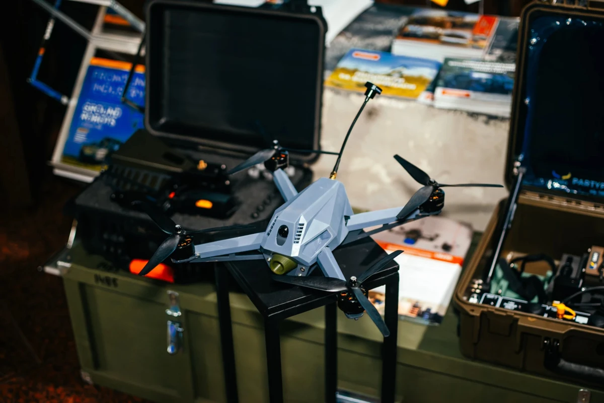 Drone from the company Ukrainska Bronetecknika (Ukrainian Armoured Vehicles) featured on the marketplace.